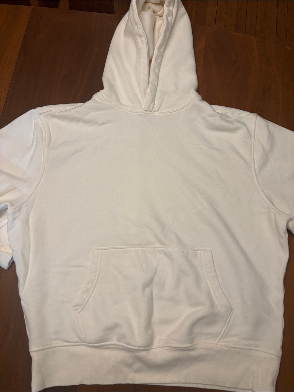 Old Navy Cream Hooded Pullover Sweatshirt